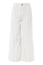 Topshop Stripe Sailor Twill Trousers