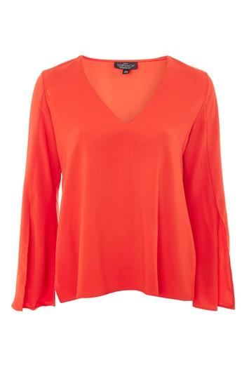 Topshop Petite V-neck Tunic Top