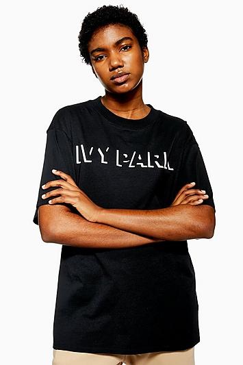 Topshop Shadow Logo T-shirt By Ivy Park