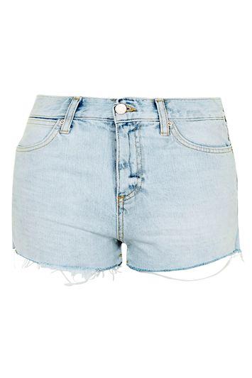 Topshop Moto Wink Detailed Raw Hem Shorts
