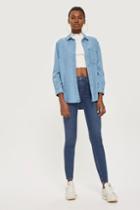 Topshop Tall Rich Blue Jamie Jeans
