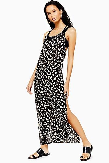 Topshop Tie Dye Spot Maxi Dress