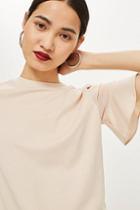 Topshop Sheer Sleeve T-shirt