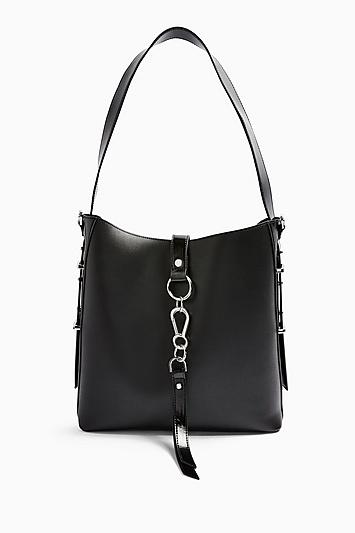 Topshop Herald Black Hobo Bag