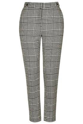 Topshop Check Print Cigarette Pants