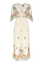 Topshop Embellished Cape Dress