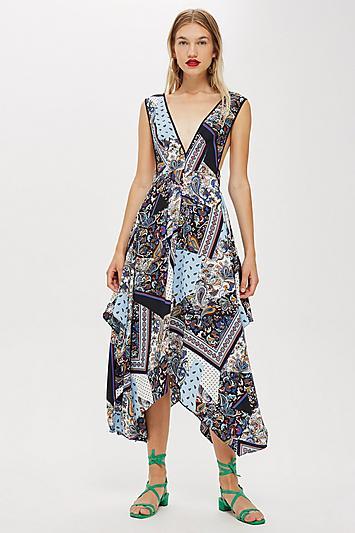 Topshop Scarf Print Pini Dress