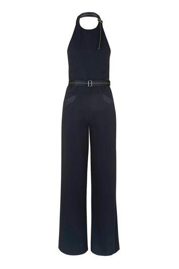 Topshop Satin Trim Jumpsuit