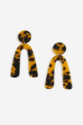 Topshop Tort Mobile Drop Earrings