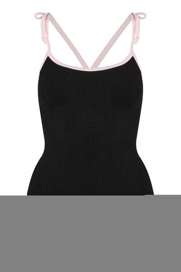 Topshop *tie Strap Swimsuit By Hunza