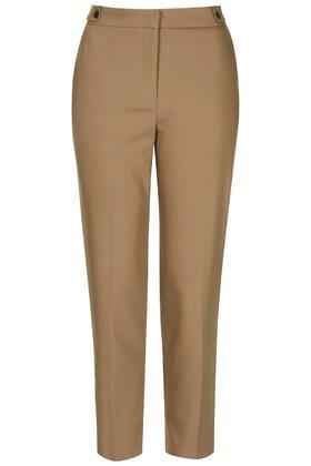 Topshop Tab Detail Cigarette Pants