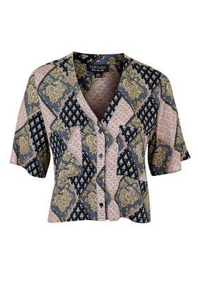 Topshop Paisley Tile Print Holly Shirt