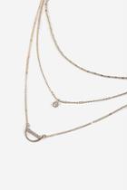 Topshop *freedom Finer Curved Choker