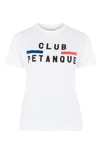 Topshop Logo T-shirt By Club Petanque