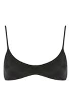 Topshop Ruche Front Crop Bikini Top