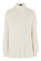 Topshop Cutabout Rib Funnel Knit Jumper