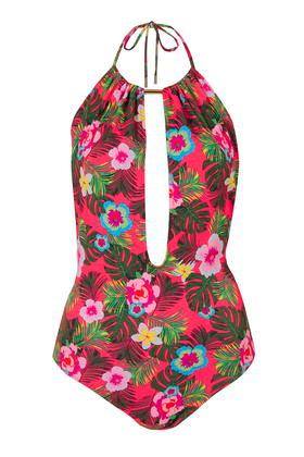 Topshop Mawi Halter Swimsuit