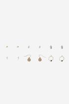 Topshop Coin And Feather Stud Earrings Pack