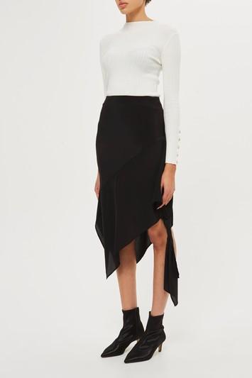 Topshop Knot Side Skirt By Boutique