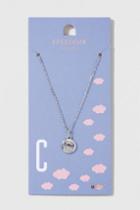 Topshop C Initial Ditsy Necklace