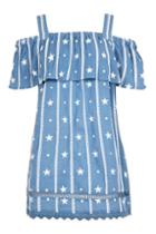 Topshop Petite Embroidered Bardot Dress