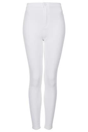 Topshop Petite Moto White Joni Jeans