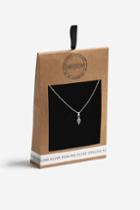 Topshop Sterling Silver Stone Ball Necklace