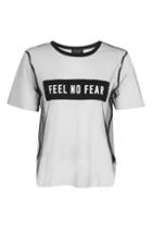 Topshop Tall Feel No Fear Tulle T-shirt