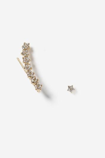 Topshop Asymmetric Flower Earrings