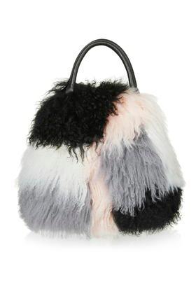 Topshop Premium Mongolian Patchwork Bag