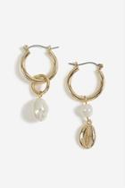 Topshop Asymmetric Pearl Drop Earrings