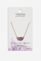 Topshop *amethyst Healing Ditsy Necklace
