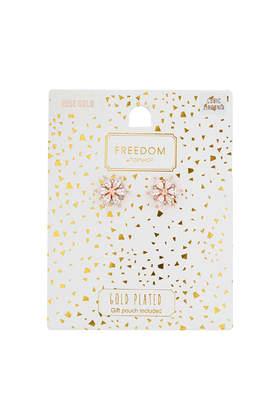 Topshop Rose Gold Crystal Flower Stud