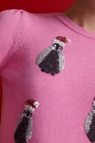 Topshop Christmas Sequin Penguin Sweater
