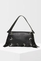 Topshop Premium Leather Grace Ribbon Shoulder Bag