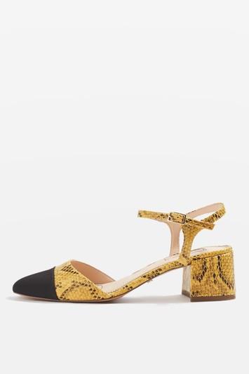 Topshop Jolene Toe Cap Block Heels Sandals