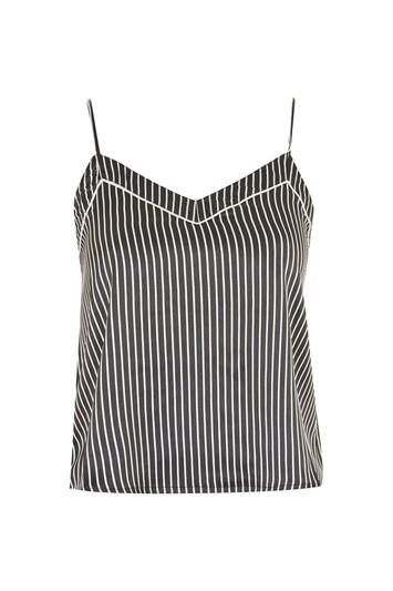 Topshop Satin Stripe Camisole Top