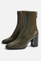 Topshop Hunt Leather Ankle Boots
