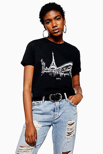 Topshop Paris Cityscape T-shirt