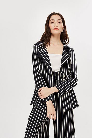 Topshop Stripe Jacket