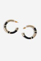 Topshop *enamel Section Hoops