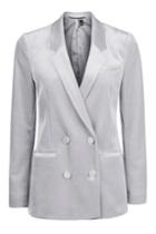 Topshop Velvet Suit Jacket