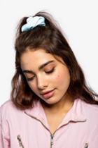 Topshop *pastel Blue Hair Scrunchie