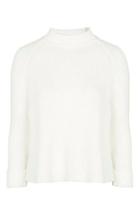 Topshop Tall Boxy Turnback Cuff Knit