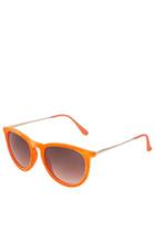 Topshop Velvet Round Sunglasses