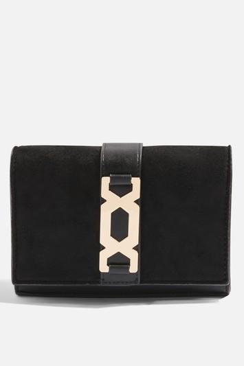 Topshop Rome Hex Hardware Crossbody Bag