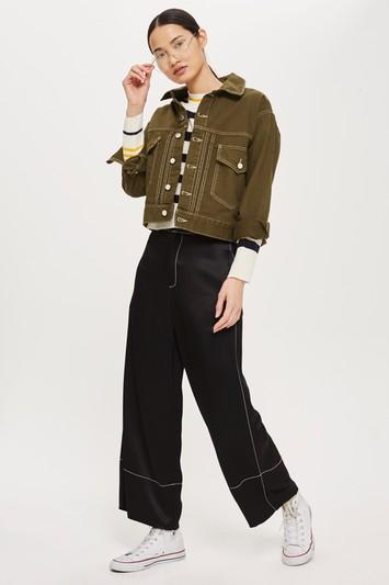 Topshop Boxy Khaki Shacket