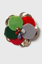 Topshop Perspex Layered Flower Brooch