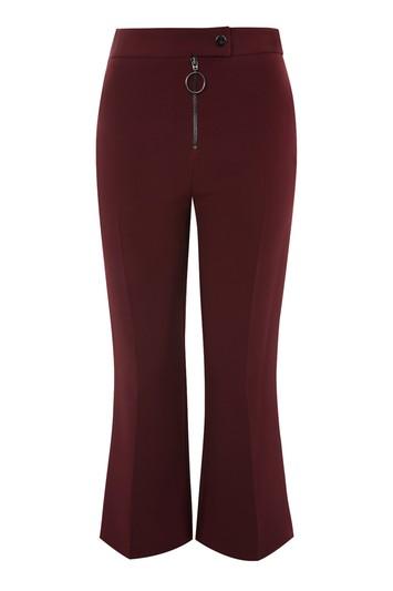 Topshop Hardware Kick Flare Trousers