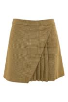 Topshop Heritage Check Kilt Skirt